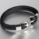 PULSERA CUERO ANCLA
