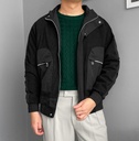 CASACA BOMBER CORDUROY NEGRO