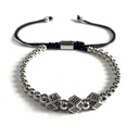 PULSERA ROAL RAFA PLATEADO