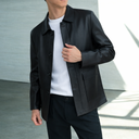 SACO BIO CUERO NEGRO